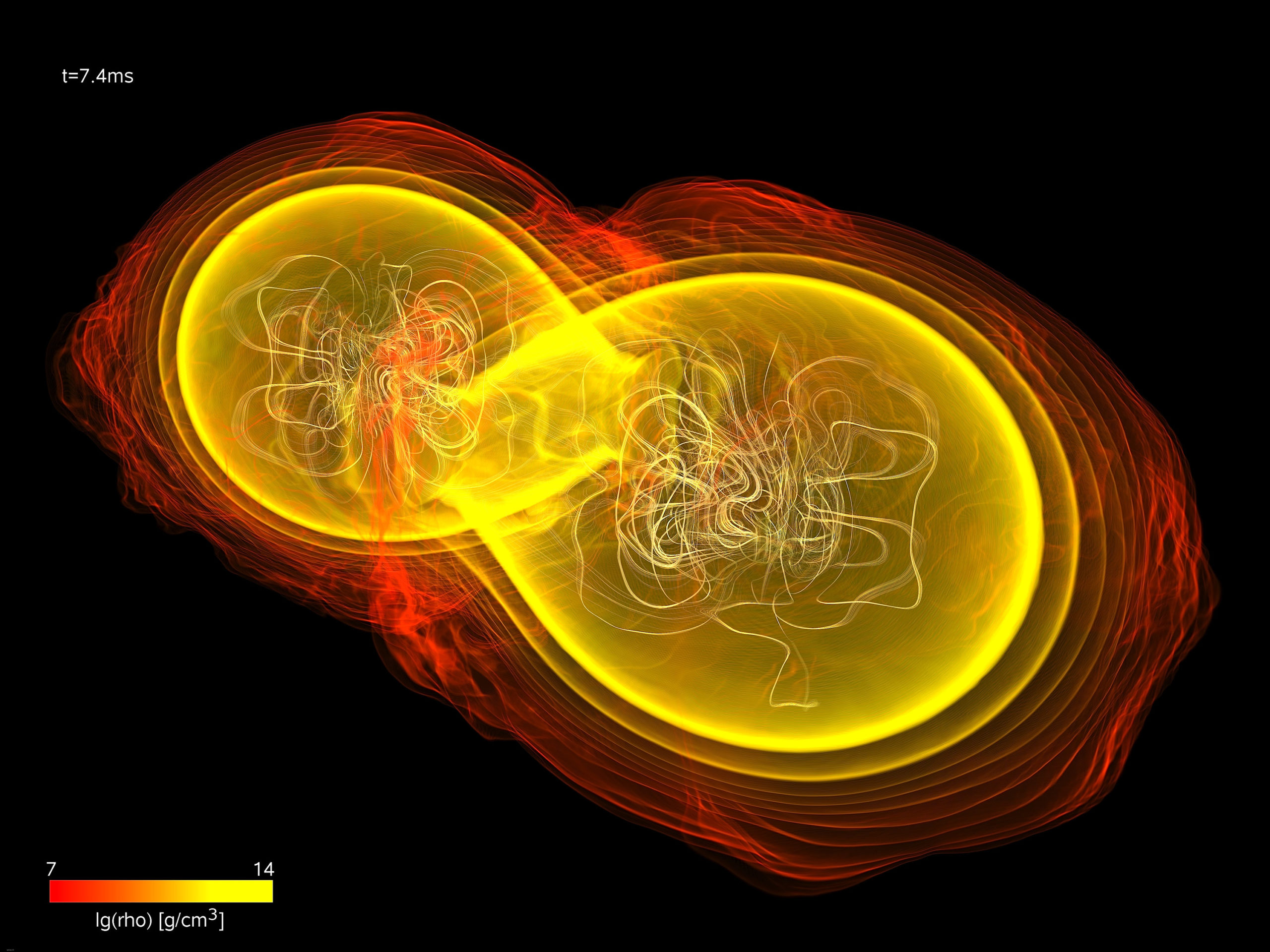 Binary neutron star merger